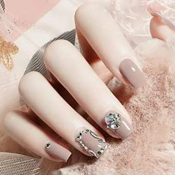 VENALISA 15ml Nude Gel Nail Polish, Nude Gel Polish Color Soak Off UV LED Nail Gel Polish Nail Art S...