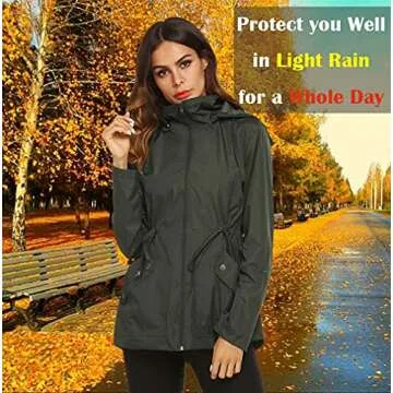 Lightweight Waterproof ZHENWEI Raincoat for Women