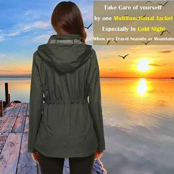 Lightweight Waterproof ZHENWEI Raincoat for Women