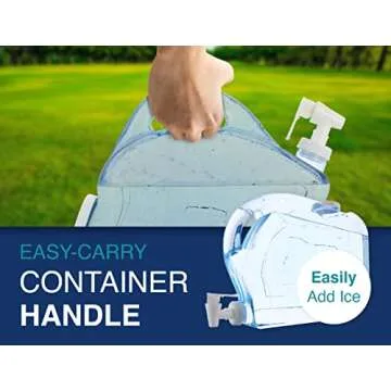 Arrow Home Products Ultra Slimline Drink Dispenser for Fridge, 1.25 Gallon - Plastic Beverage Dispenser with Spigot for Easy Dispensing - BPA Free Clear Plastic - Convenient Handle, Easy-Pour Spout