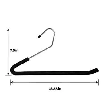 Homa Jia Heavy-Duty Pants Hangers Non-Slip, Foam Open Ended Slacks Pants Hangers for Men and Women, ...
