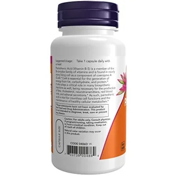 NOW Foods Pantothenic Acid 500 mg Energy Skin Health
