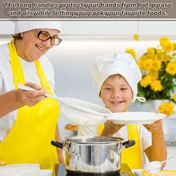 3 Pcs Plastic Nylon Mesh Strainer Colander with Handle Double Ear Fine Food Mesh Strainer Flour Sifter for Baking Kitchen Colander Sifter Kefir Tea Juice Pasta(3 Inch, 4 Inch, 5.5 Inch)