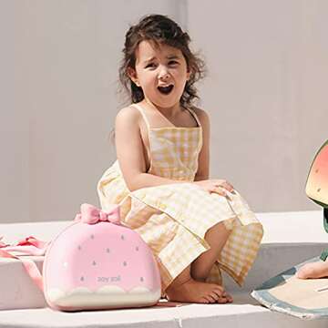 Zoy zoii Cute Toddler Backpack, Kids Backpack Children Preschool Backpack Travel Bag for Girls Boys Ages 2-5 Dream Series Strawberry