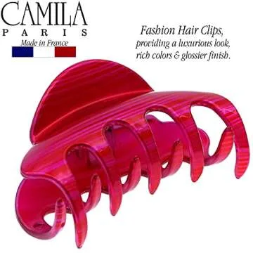 Camila Paris CP3218 French Hair Clip for Women for Thick Hair for Long Curly Wavy Hair, Large, Girls...