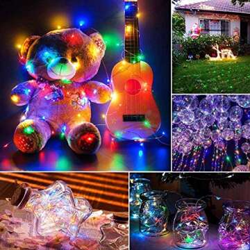 Music LED Fairy String Lights,12 Modes 33ft 100LED USB Multi-Color Powered Sound Activated Music Starry Fairy Lights with Remote Control for Home Party Birthday Garden Wedding Festival Indoor Decor