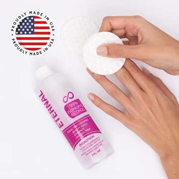 Eternal 99% Isopropyl Alcohol for Nail Gel Prep and Tools
