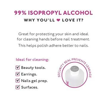 Eternal 99% Isopropyl Alcohol for Nail Gel Prep and Tools