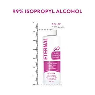 Eternal 99% Isopropyl Alcohol for Nail Gel Prep and Tools