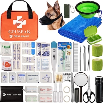 Essential GPUSFAK Pet First Aid Kit for Dogs and Cats - Complete Care For Your Pets