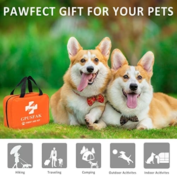 GPUSFAK Pet First Aid Kit for Dogs and Cats