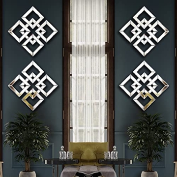 QMDECOR Stylish 12x12 Decorative Wall Mirrors