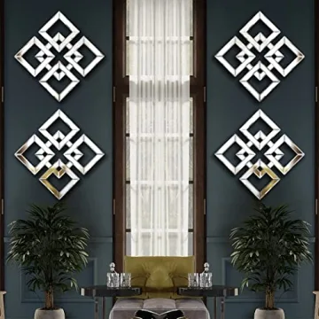 QMDECOR Stylish 12x12 Decorative Wall Mirrors