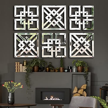 QMDECOR Stylish 12x12 Decorative Wall Mirrors