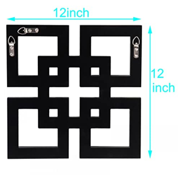 QMDECOR Stylish 12x12 Decorative Wall Mirrors