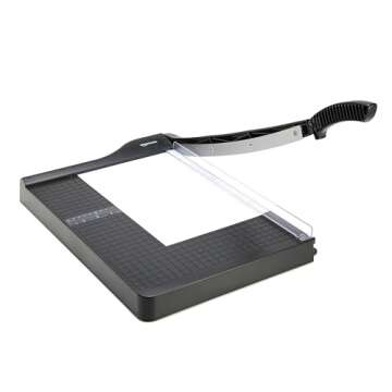 Amazon Basics Guillotine Paper Cutter with Blade Lock, Heavy-Duty, 15-Inch, 10-Sheet