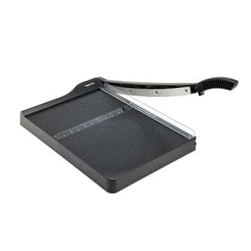 Amazon Basics Guillotine Paper Cutter with Blade Lock, Heavy-Duty, 15-Inch, 10-Sheet