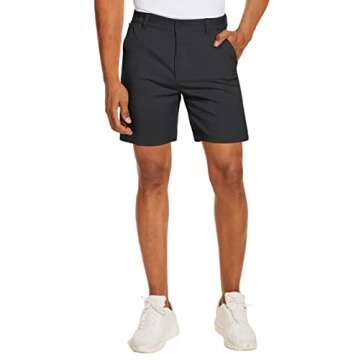 PULI Golf Dress Shorts Men Casual Business Hiking Classic Relaxed Fit Beach Fishing Summer Athletic ...