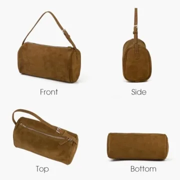 Premium Suede Leather Crossbody Purse for Women - DONNAIN