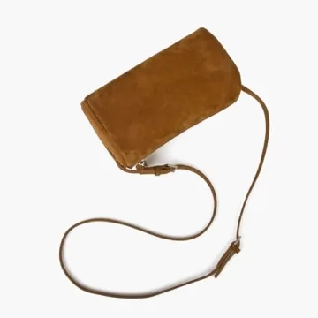 Premium Suede Leather Crossbody Purse for Women - DONNAIN