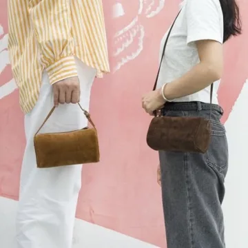 Premium Suede Leather Crossbody Purse for Women - DONNAIN