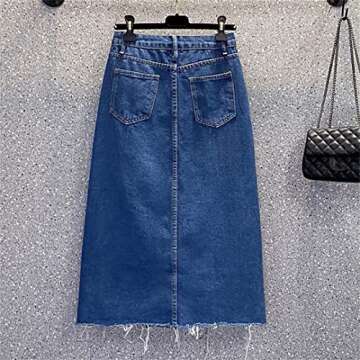 Chic Women A-Line Denim Skirt for Summer Fashion