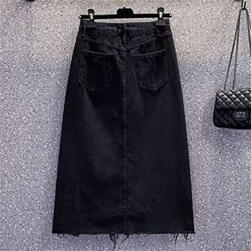 Chic Women A-Line Denim Skirt for Summer Fashion