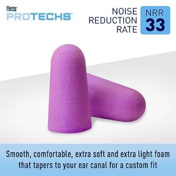 Flents Foam Ear Plugs - NRR 33 for Sleeping & Concerts