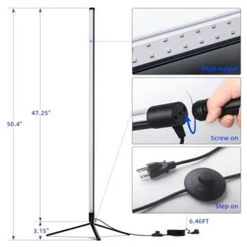 Barrina LED Black Light Bar for Parties and Halloween