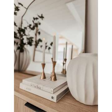 Antique Hand-Forged Iron Taper Holders - Elegant Home Accents