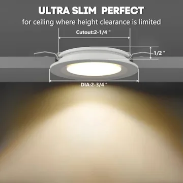 Acegoo RV Dimmable LED Puck Lights for Campervan