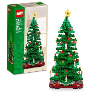 LEGO Christmas Tree Building Kit for Kids 12+ - Festive Tabletop Decor 40573