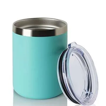 QUYUWU METERO AWEHIRU SIXNEW Hxeredueeef YuanKanJu ONEB 12oz Travel Mugs (Light Blue, 4 Pack)