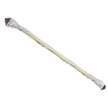 Amethyst Crystal Soldered Brass Wand