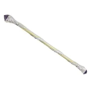 Amethyst Crystal Soldered Brass Wand