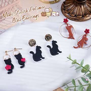 Kittens Polymer Clay Cutters for Cute Jewelry Making