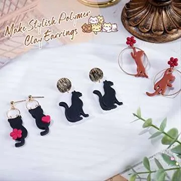 Kittens Polymer Clay Cutters for Cute Jewelry Making