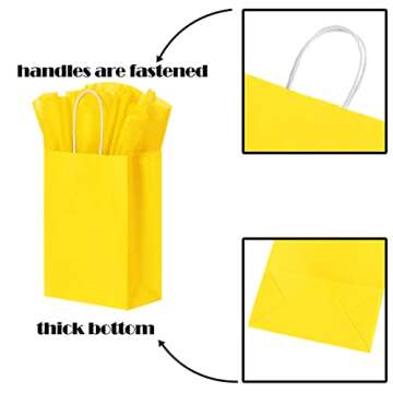 BLEWINDZ Gift Bags with Tissues - 32 Colorful Party Favors