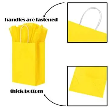 BLEWINDZ Gift Bags with Tissues - 32 Colorful Party Favors