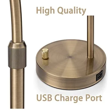 Stylish Rattan Table Lamp with USB Port for Boho Decor