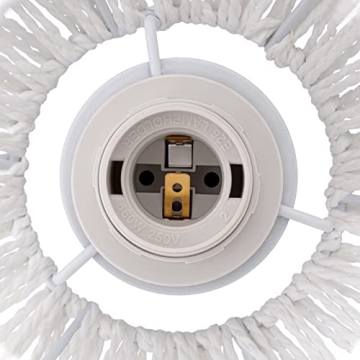 Stylish Rattan Table Lamp with USB Port for Boho Decor