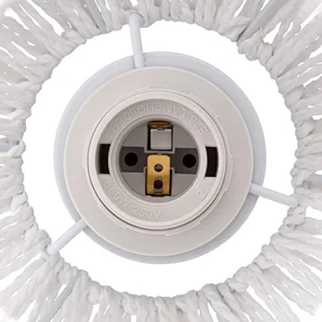 Stylish Rattan Table Lamp with USB Port for Boho Decor