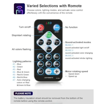 Luditek Sound Activated Party Lights with Remote