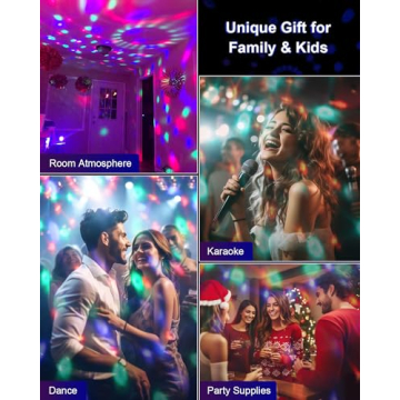 Luditek Sound Activated Party Lights with Remote