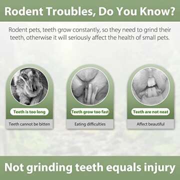 Natural Flower Flavored Timothy Hay Sticks for Small Pets