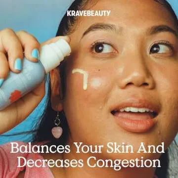 KraveBeauty Oil La La, Linoleic Acid-Rich Oil Serum For Breakouts & Clogged Pores, Contains Non-Comedogenic Oils, Improves Dark Spots & Scars, Vegan & Cruelty Free, 1.52 fl oz