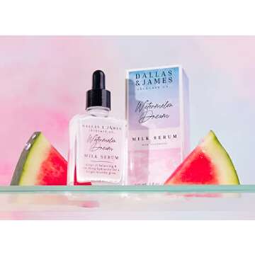 Dallas & James Skincare Co. Watermelon Dream Milk Serum with Cloudberry, Hydrating Serum/Soothing Se...