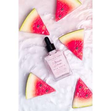 Dallas & James Skincare Co. Watermelon Dream Milk Serum with Cloudberry, Hydrating Serum/Soothing Serum - with Hyaluronic Acid, Aloe and Cucumber