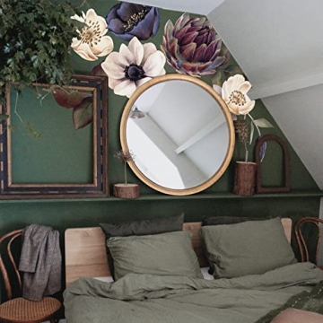 Flortlias Floral Wall Decal - Easy Peel and Stick Design