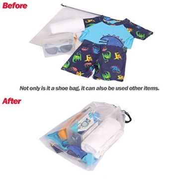 Transparent Shoe Bags for Travel - Set of 24 Organizers